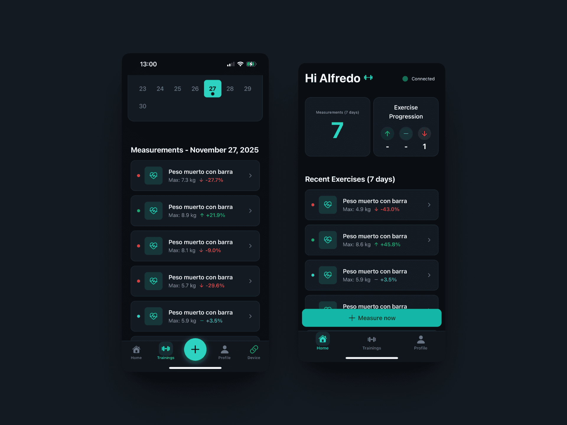 Musclezz App - Exercise List